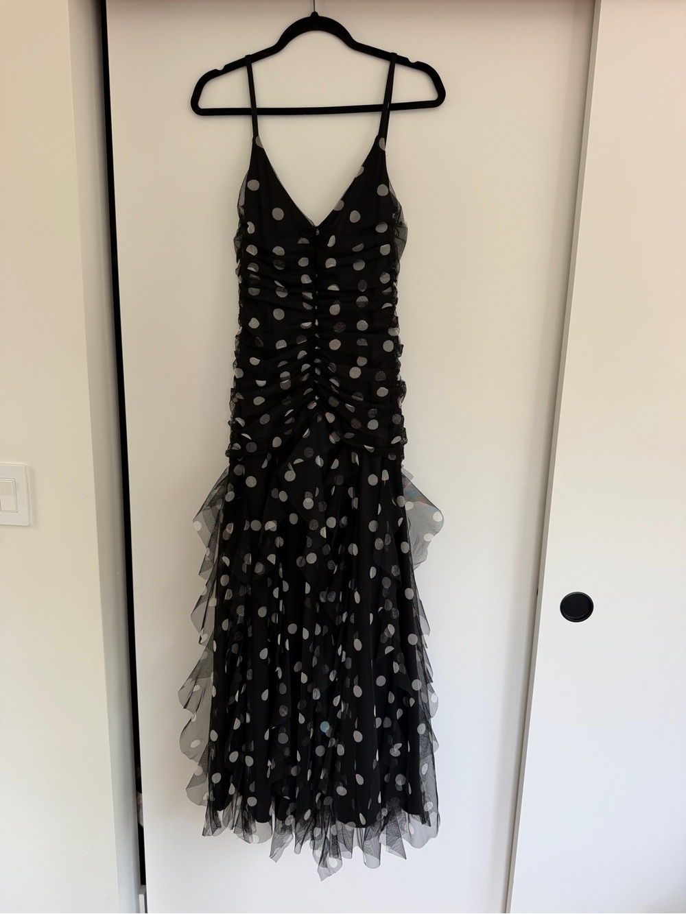 Cache Polka Dot Black Gown Vintage - Picture 2 of 7
